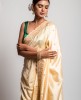 Dola Silk Saree in Light Lemon color