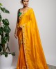 Dola Silk Saree in Mustard color