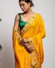 Dola Silk Saree in Mustard color