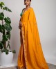 Dola Silk Saree in Mustard Yellow color