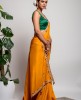Dola Silk Saree in Mustard Yellow color