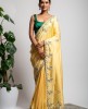 Dola Silk Saree in Light Lemon color