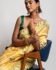 Dola Silk Saree in Light Lemon color