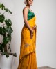 Dola Silk Saree in Mustard Yellow color