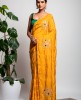 Dola Silk Saree in Mustard color