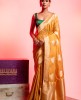 Dola Silk Saree in Yellow color
