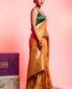 Dola Silk Saree in Yellow color