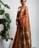 Art Dhupian Saree in Sequoia Brown color