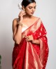 Dola Silk Saree in Red color