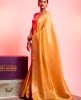 Dola Silk Saree in Light Lemon color