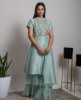 Sea Green stylish Kurta & Palazzo set