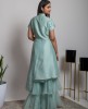 Sea Green stylish Kurta & Palazzo set