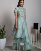 Sea Green stylish Kurta & Palazzo set