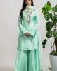 Sea Green Kurti and Sharara set 