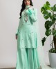 Sea Green Kurti and Sharara set 