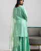 Sea Green Kurti and Sharara set 