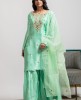 Sea Green Kurti and Sharara set 