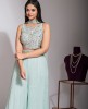 Sea Green Crop Top & Sharara Set