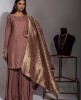 Elegant Brown color heavy Sharara Suit