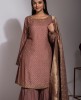 Elegant Brown color heavy Sharara Suit
