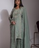 Stylish Sage Green color Sharara Suit