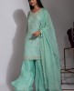 Stylish Light Turquoise Blue Sharara Suit