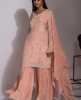 Stylish Misty Rose pink color Sharara Suit