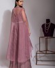 Onion Pink Sharara with Crop Top & Organza Jacket