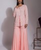 Baby Pink short Kurta with Palazzo