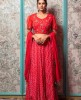 Red Crop Top Set with Dupatta