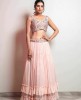 Crop Top with Skirt in Light Peach color
