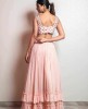 Crop Top with Skirt in Light Peach color