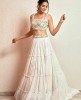 Heavy Crop Top with Simple Skirt in Georgette