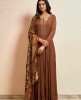 Georgette Anarkali Suit with Floral Dupatta