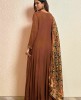 Georgette Anarkali Suit with Floral Dupatta