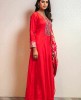 Red Anarkali Suit with Banarasi Dupatta