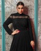 Heavy Black Gown in Chinnon