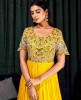 Heavy Yellow Gown in Pure Chinnon