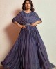 Stylish Mauve color Gown in Chinnon