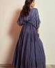 Stylish Mauve color Gown in Chinnon