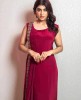 Maroon Straight Gown in Satin Fabric