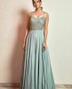 Powder Blue Gown in Chinnon