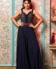 Elegant Dark Blue Jump Suit