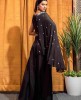 Black Jump Suit with designer Flarrey Sleeves