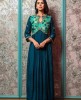 Navy Blue Long Kurti in Chinnon