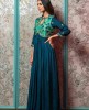 Navy Blue Long Kurti in Chinnon
