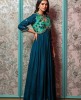 Navy Blue Long Kurti in Chinnon
