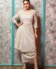 Cream Dress in Lucknowi with pretty Belt