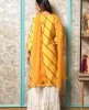 Yellow Leheriya Kurti with Bandhani Dupatta
