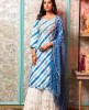 Leheriya style Kurti in Blue color with Bandhani Dupatta